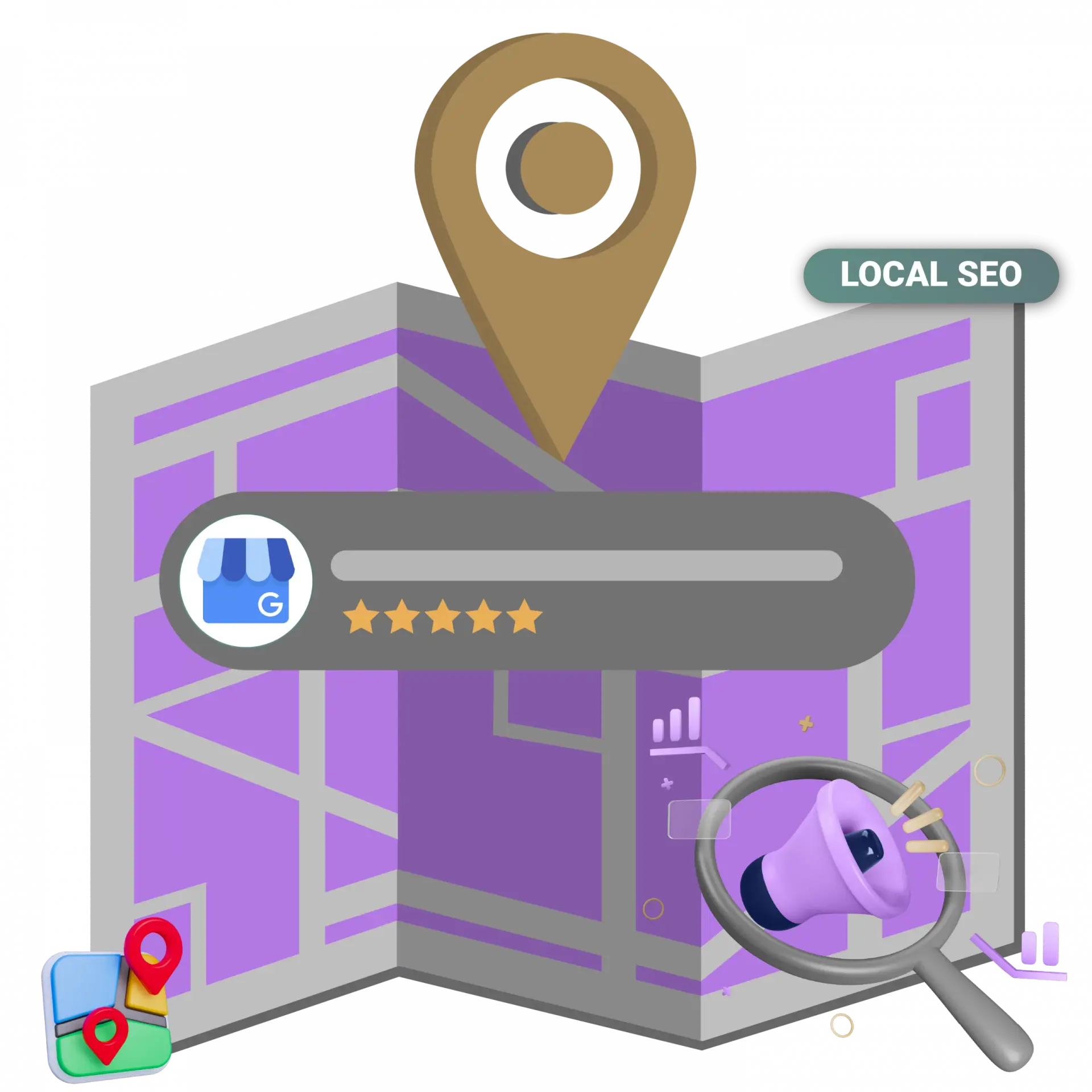 mapa de SEO Local para negocios y empresas b2b del sector industrial